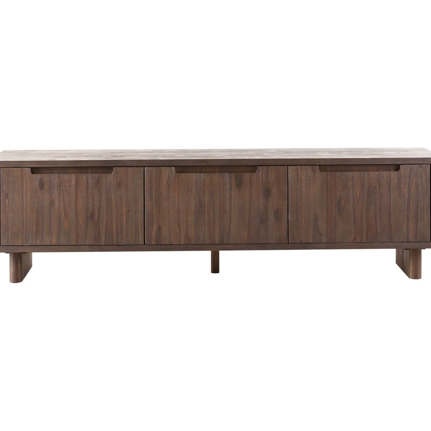 Tv-meubel Tondato 210 cm bruin acaciahout