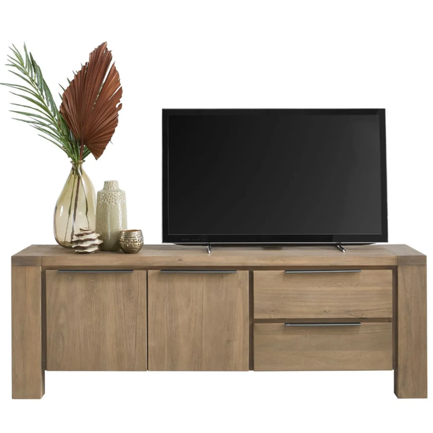 Tv-meubel Valvola (165 cm) acaciahout smoked brown