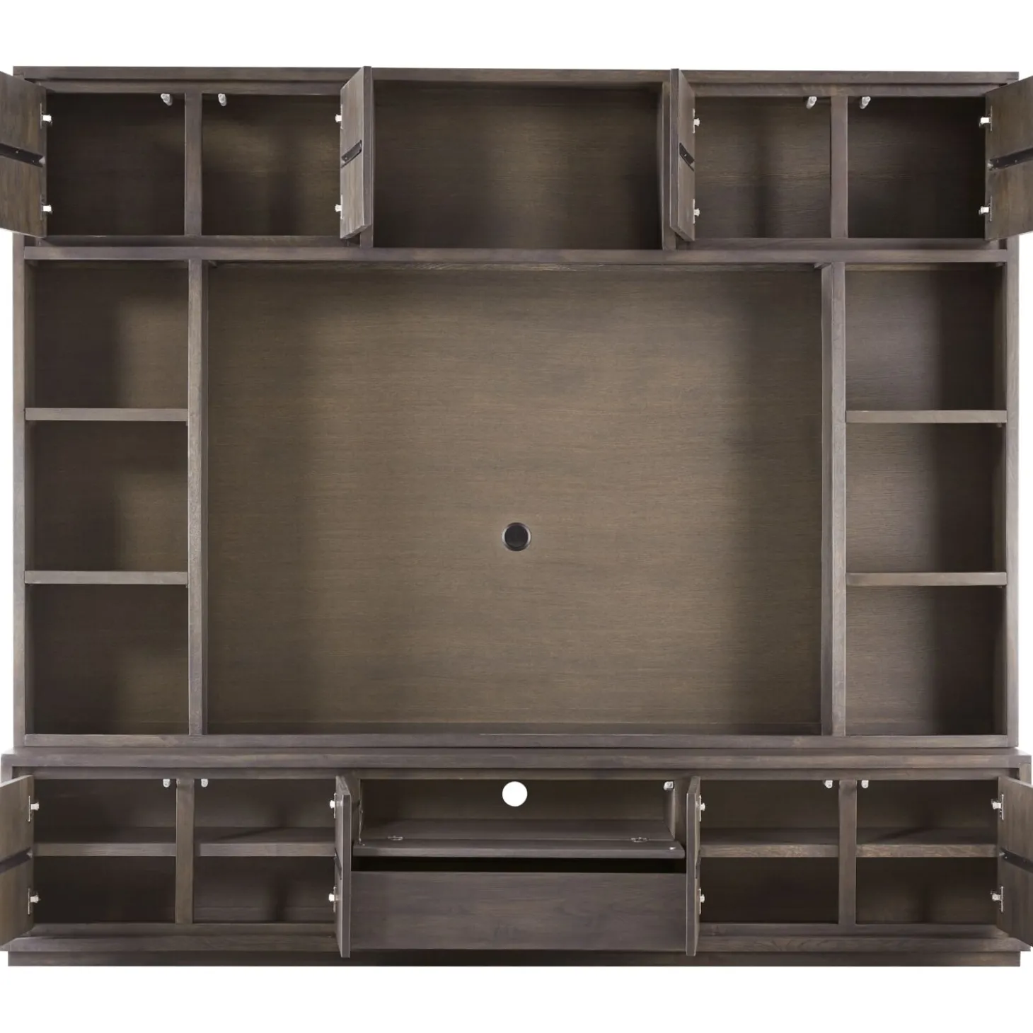 Tv-wandmeubel Lavio Grafiet eikenhout 242 cm