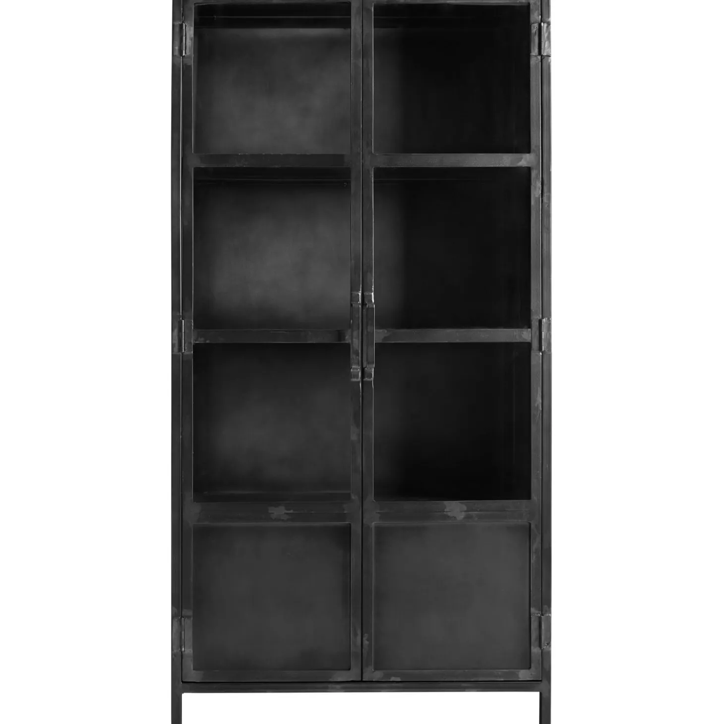 Vitrinekast CARPINO (90 CM) metaal glas