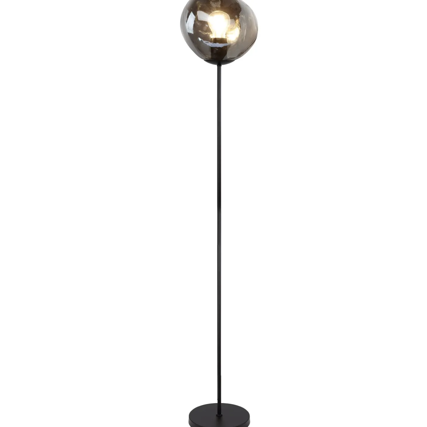 Vloerlamp Macato Zwart smoke glas 1-lichts