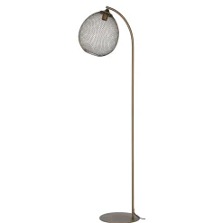 Vloerlamp Maroggia Bruin koper 1-lichts