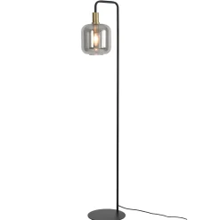 Vloerlamp Peglio Smoke antiek brons 1-lichts