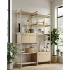 Wandkast Sistema 226x166x45 cm lichtgrijs