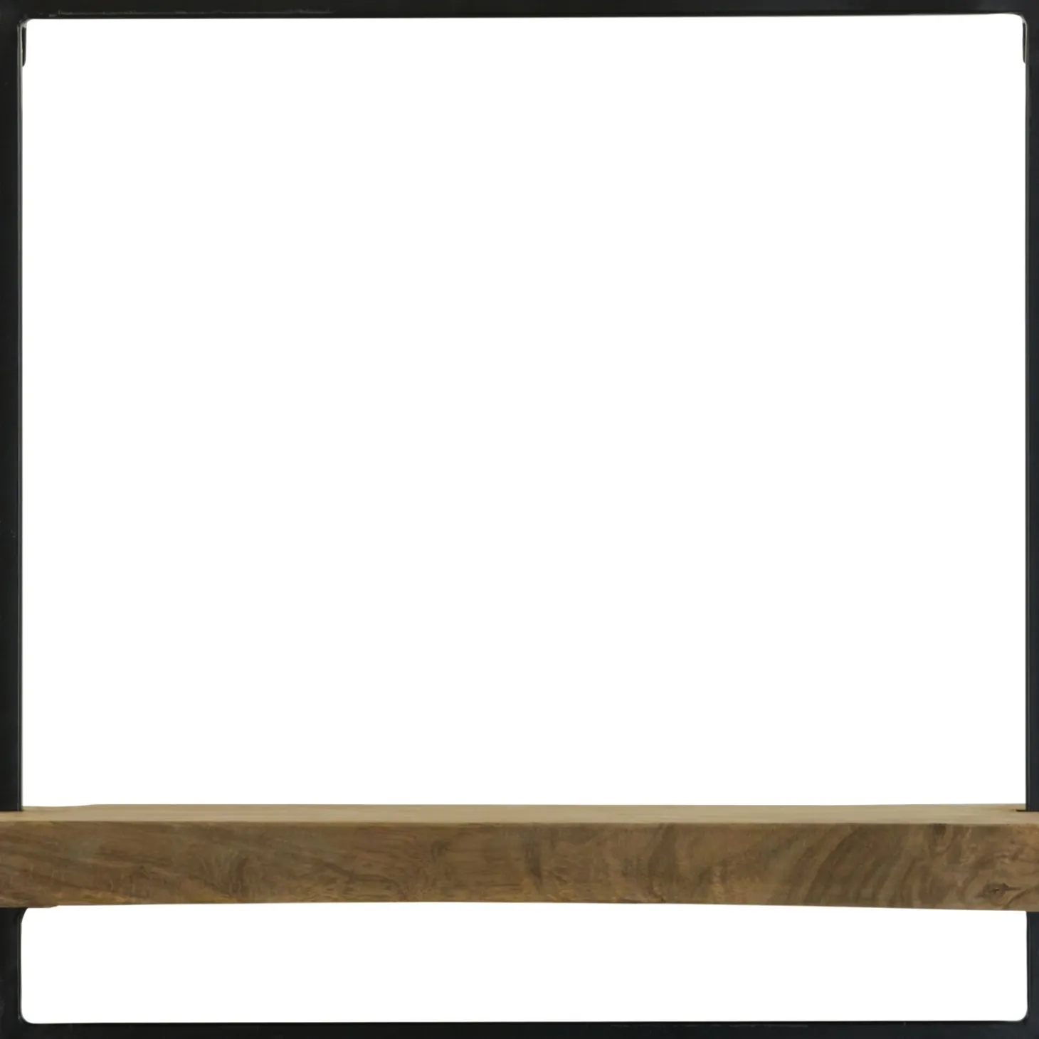 Wandplank Pardal Hout metaal 50x50 cm bruin