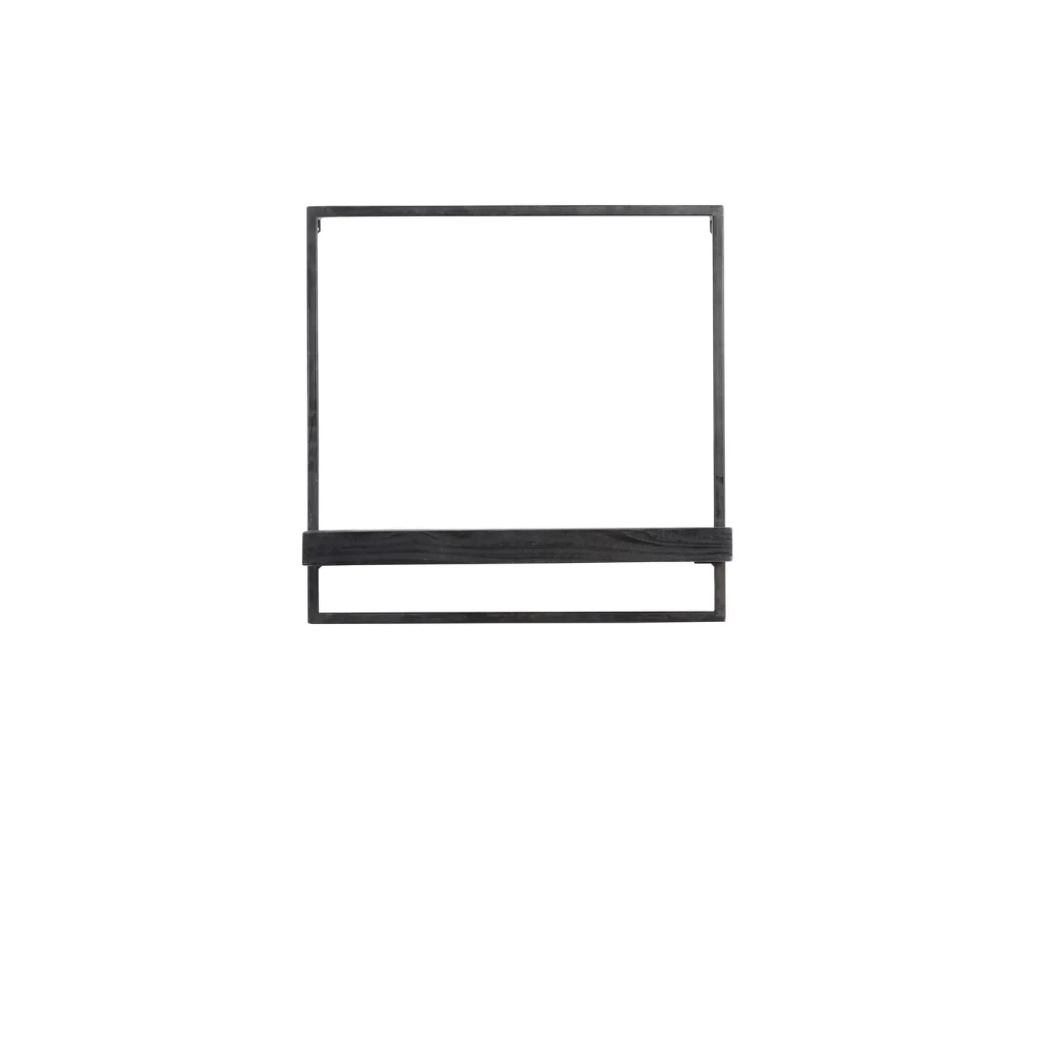 Wandplank Pardal Hout metaal 50x50 cm zwart