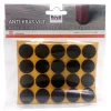 Zelfklevend Oravilt 17 mm rond bruin 40 stuks