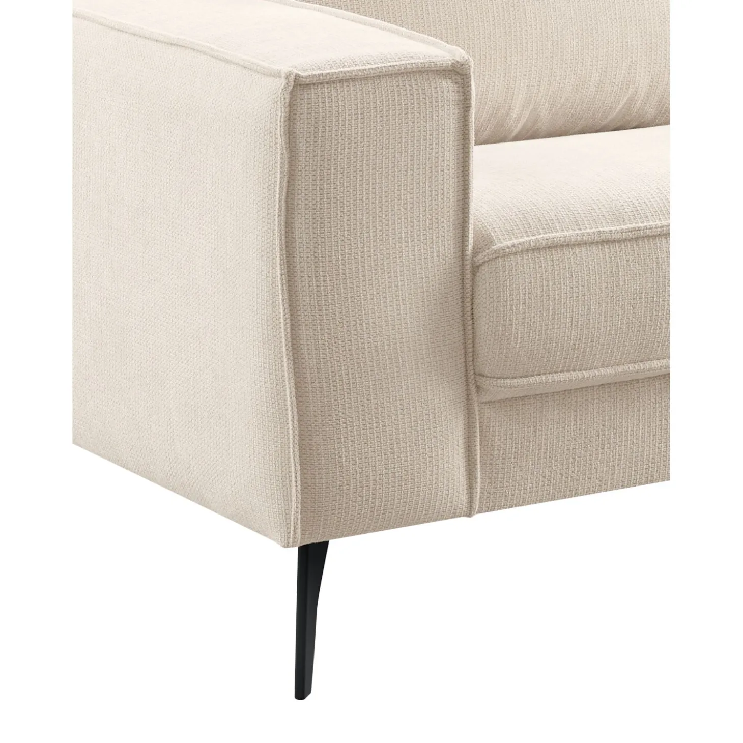 2,5 zitsbank Barrio Ecru 2x80 basic comfort