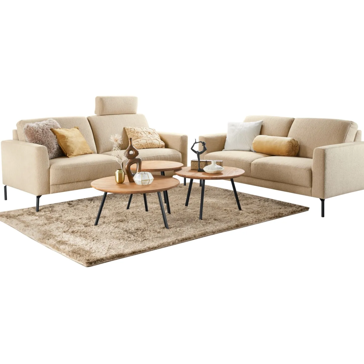 2 zitsbank Moscato Polyether beige